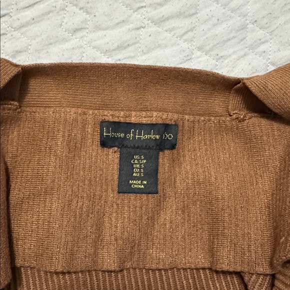 House of Harlow 1960 Brown Crop Top - Picture 3 of 4